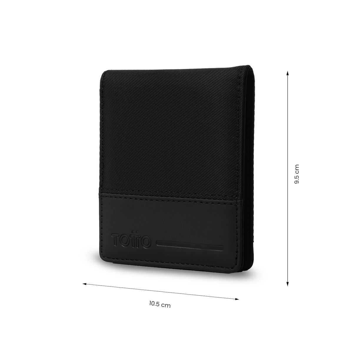 TOTTO - Billetera Hombre Nexus Mediana con RFID Blocker Negra