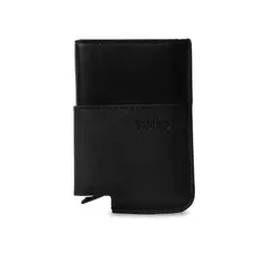 TOTTO - Portadocumentos Inteligente Saffiano con RFID Blocker Negro