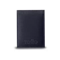 TOTTO - Billetera Hombre Mesh Pequeña con RFID Blocker Azul