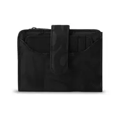 TOTTO - Billetera Mujer Texture Pequeña con RFID Blocker Negra