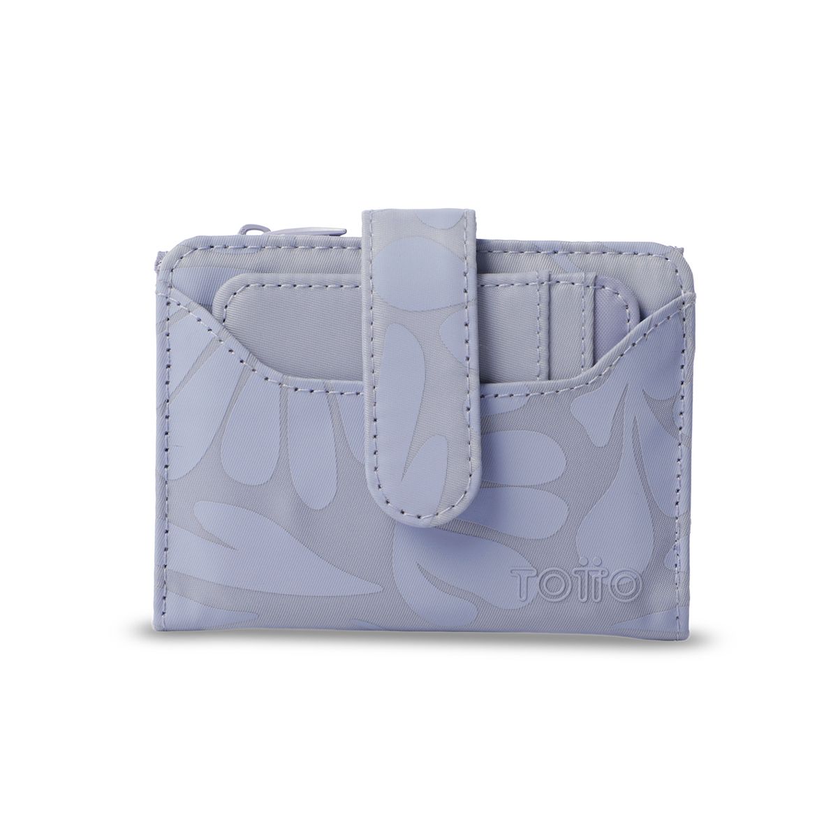 TOTTO - Billetera Mujer Texture Pequeña con RFID Blocker Morada