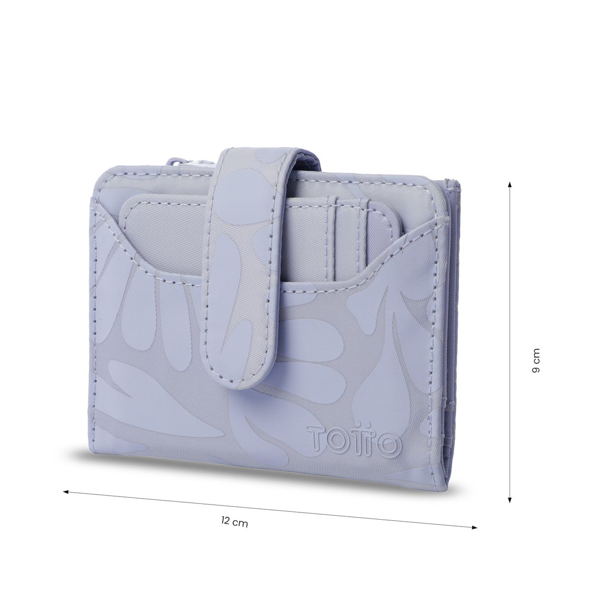 TOTTO - Billetera Mujer Texture Pequeña con RFID Blocker Morada