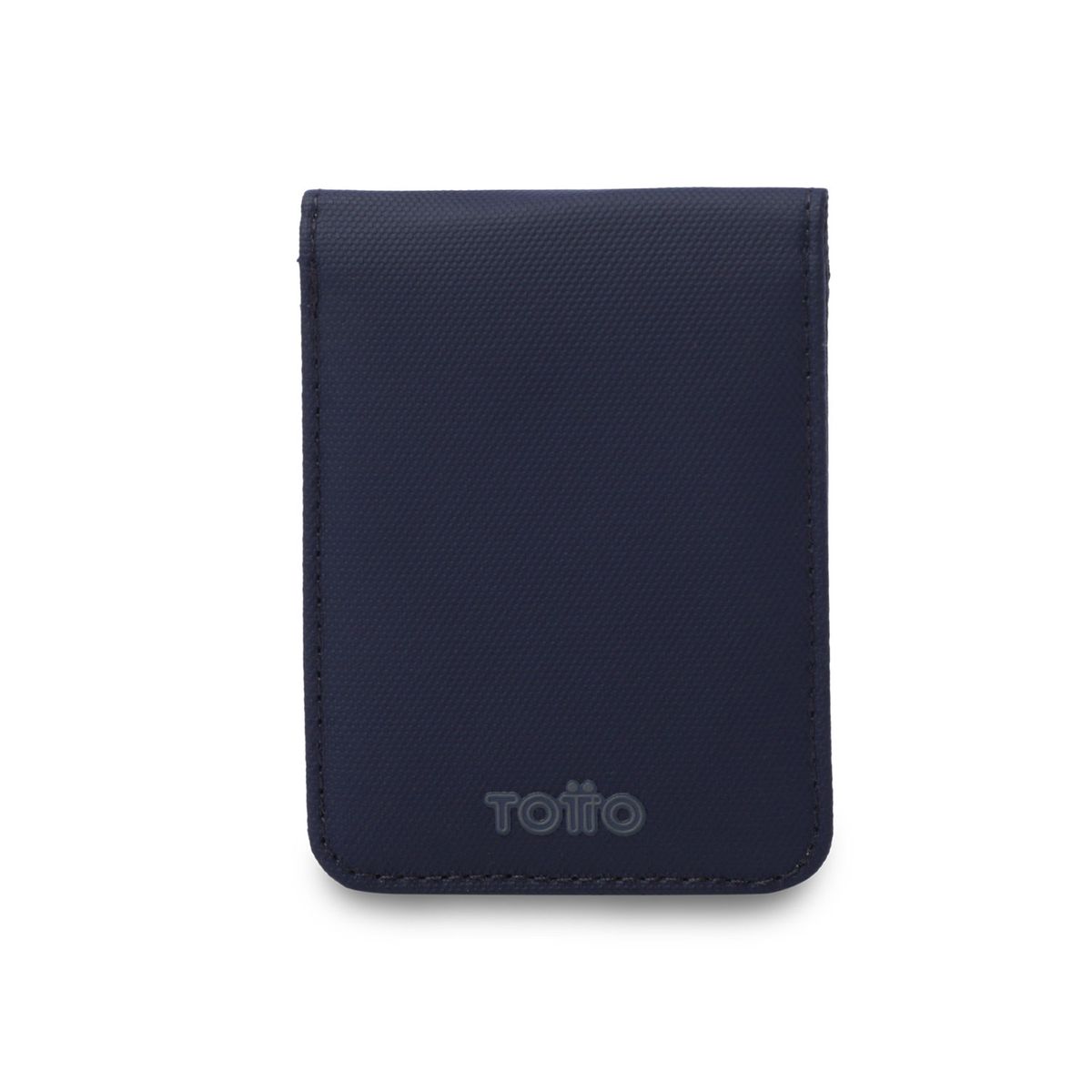 TOTTO - Billetera Hombre Wood Pequeña con RFID Blocker Azul
