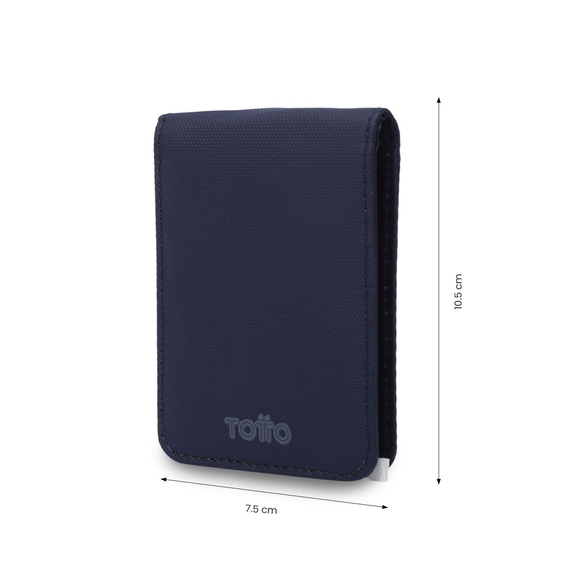TOTTO - Billetera Hombre Wood Pequeña con RFID Blocker Azul