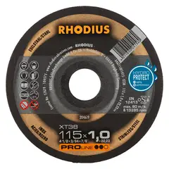 GENERICO - Disco Corte Acero Metal Xt38 4 1/2 115mm Rhodius Proline Ii