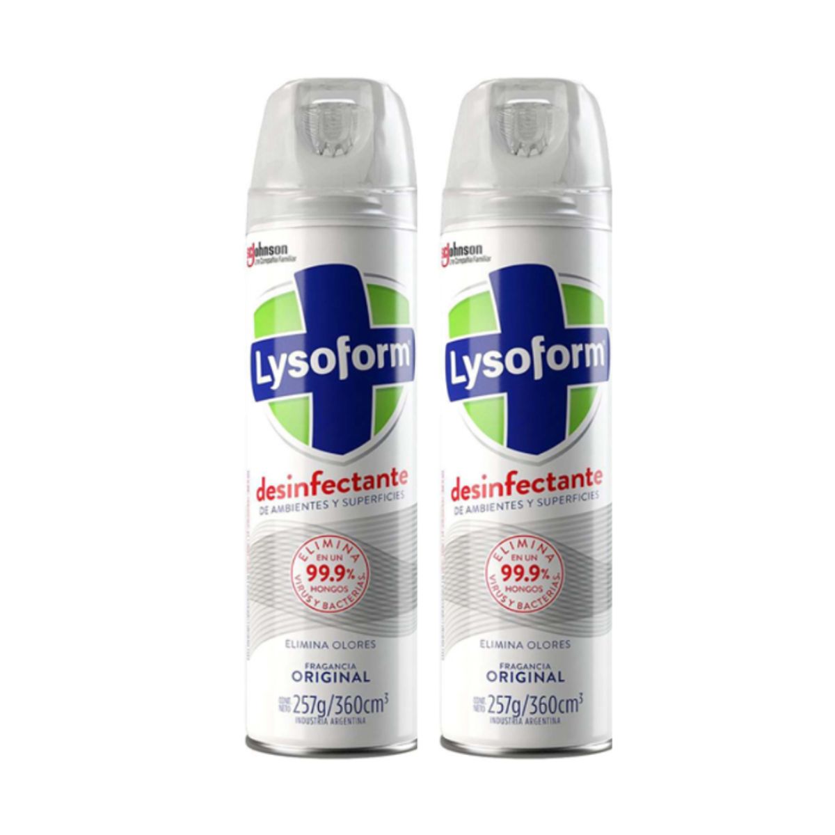 LYSOFORM - Pack 2 Lysoform Desinfectante Aerosol 360 Cm³