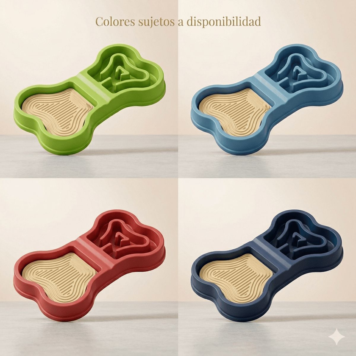 GENERICO - Plato Slow Feeder para Mascotas Perro y Gato 32x18 cm Antiansiedad