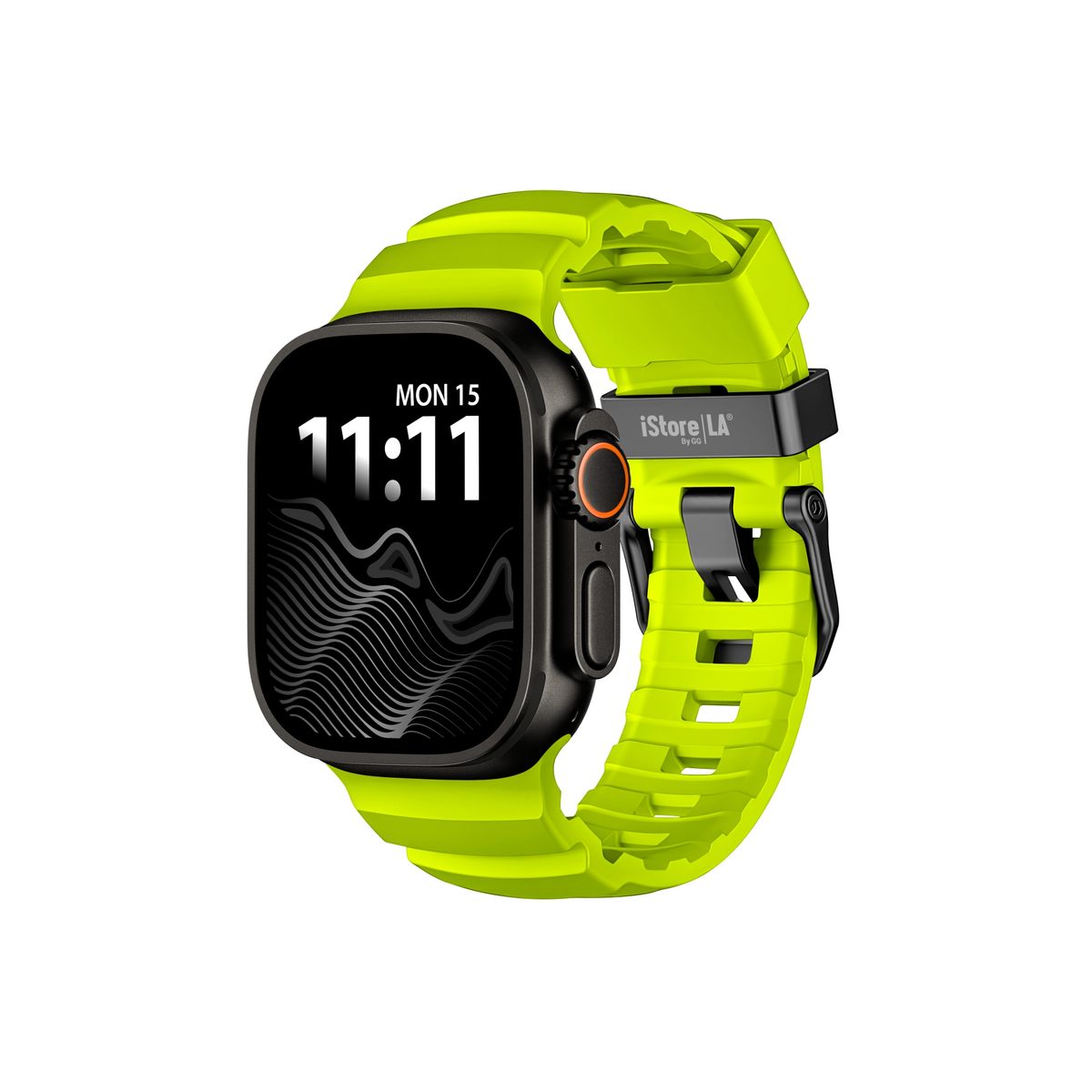 GENERICO - Correa Rocket FKM Edicion Black compatible con Apple Watch