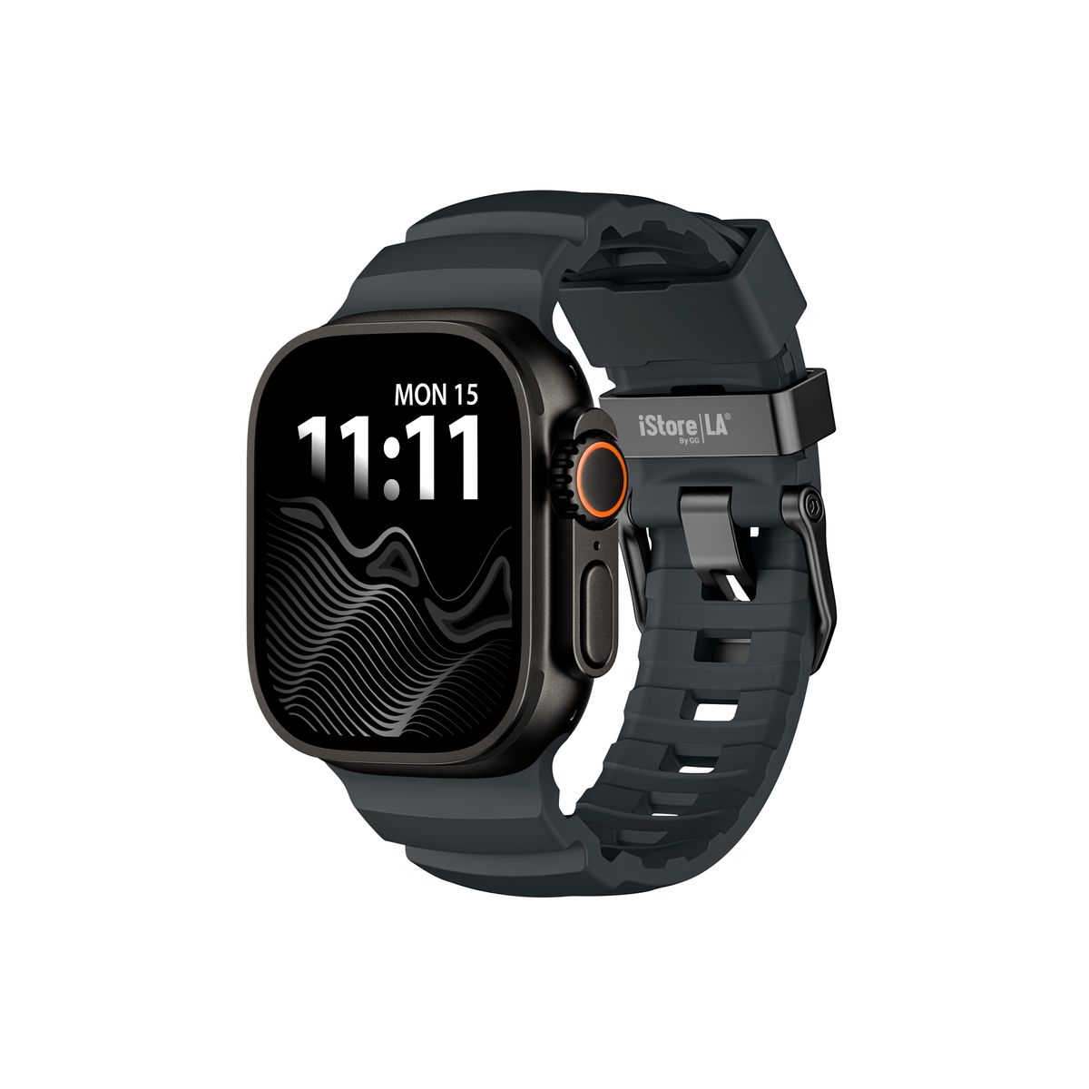GENERICO - Correa Rocket FKM Edicion Black compatible con Apple Watch