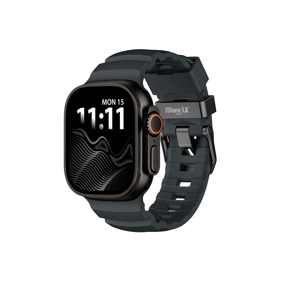 GENERICO - Correa Rocket FKM Edicion Black compatible con Apple Watch