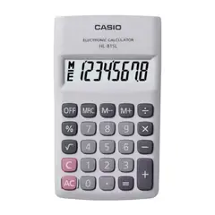 CASIO - Calculadora De Bolsillo 8 Digitos Blanco HL-815L