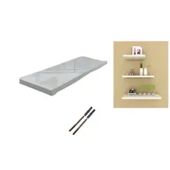 GENERICO - Repisa Flotante de Madera Blanco - 50x15 cm - Espesor 1.8cm Reforzado Estante Moderno 1pcs