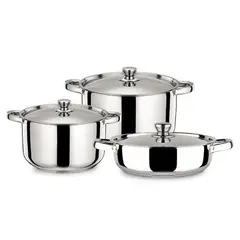 DORAL - BATERIA DE COCINA ACERO INOXIDABLE MALAGA 6 PIEZAS