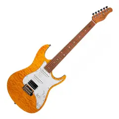 TAGIMA - Guitarra Eléctrica STELLA DW TRANSPARENT AMBAR D WH
