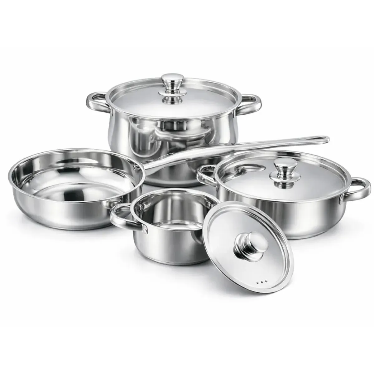 DORAL - BATERIA DE COCINA ACERO INOXIDABLE MALAGA 7 PIEZAS DORAL