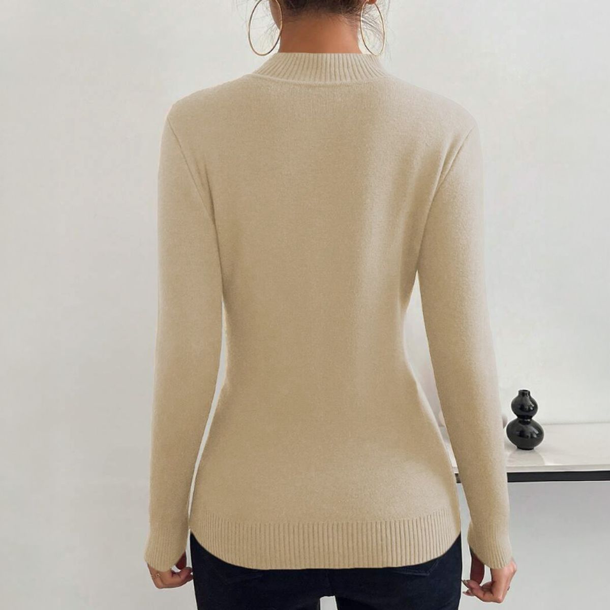 AGW - Sweater Mujer Chaleco Térmico Lanilla Forrado en Interior Chiporro