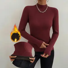 AGW - Sweater Mujer Chaleco Térmico Lanilla Forrado en Interior Chiporro