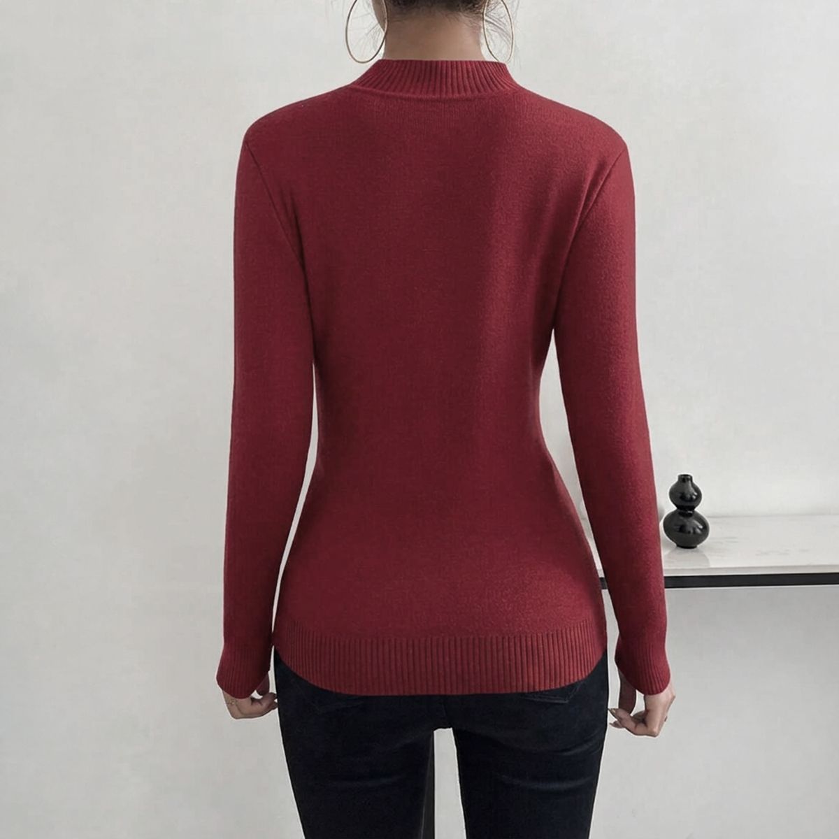 AGW - Sweater Mujer Chaleco Térmico Lanilla Forrado en Interior Chiporro