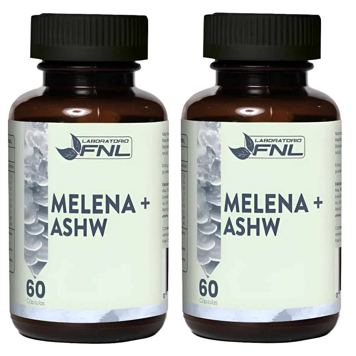 FNL - Melena De Leon + Ashwagand Fnl 120 Cápsulas 2x60 Caps