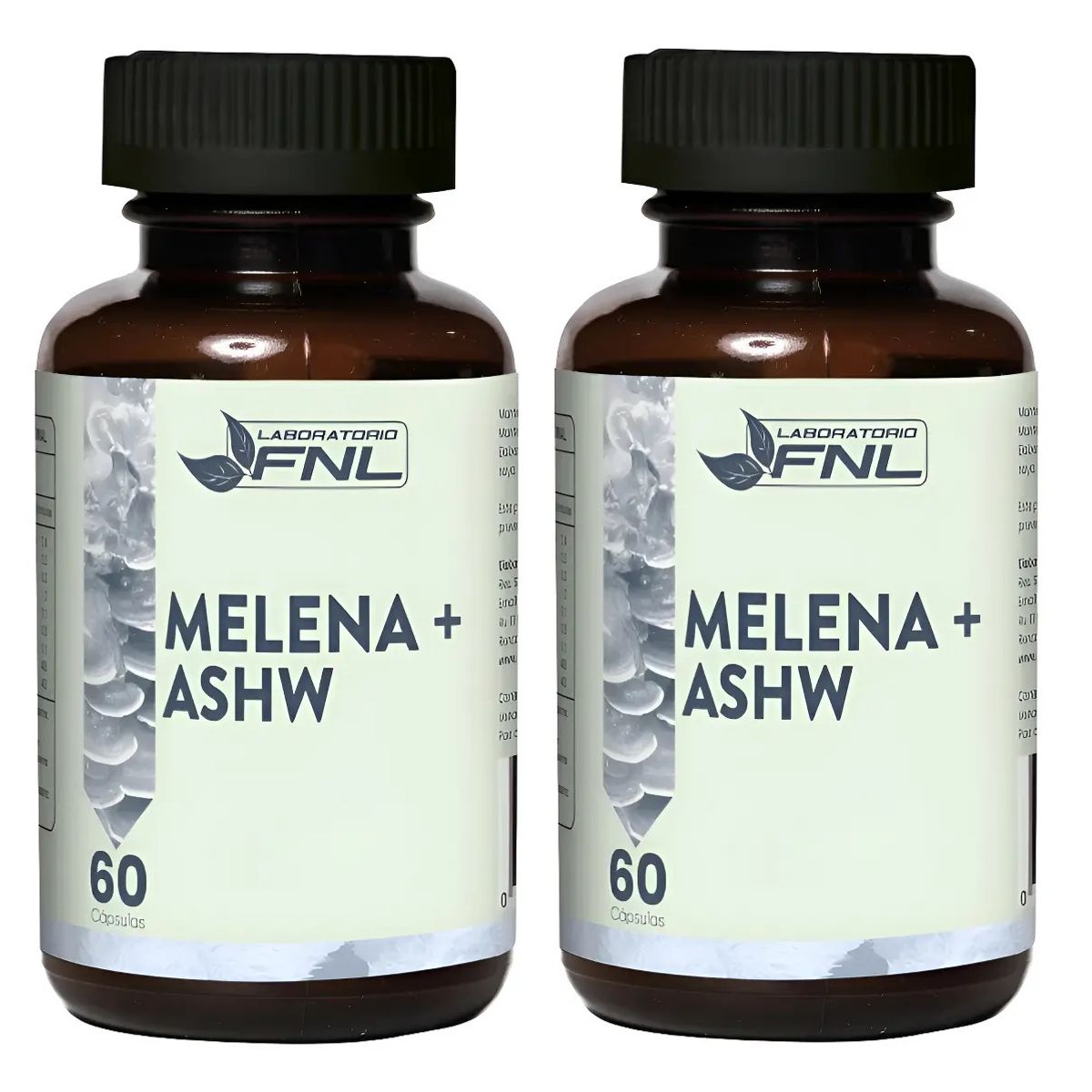 FNL - Melena De Leon + Ashwagand Fnl 120 Cápsulas 2x60 Caps