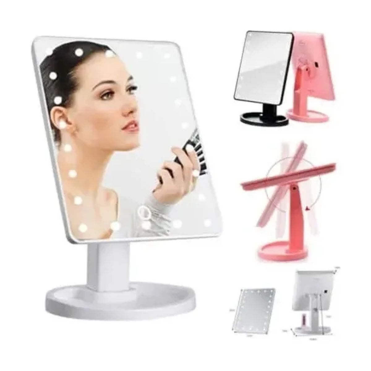 GENERICO - Espejo De Maquillaje Led Recargable