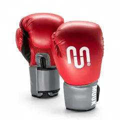 MUUK - GUANTE DE BOX PU IMPACT ROJO/GRIS 8 OZ