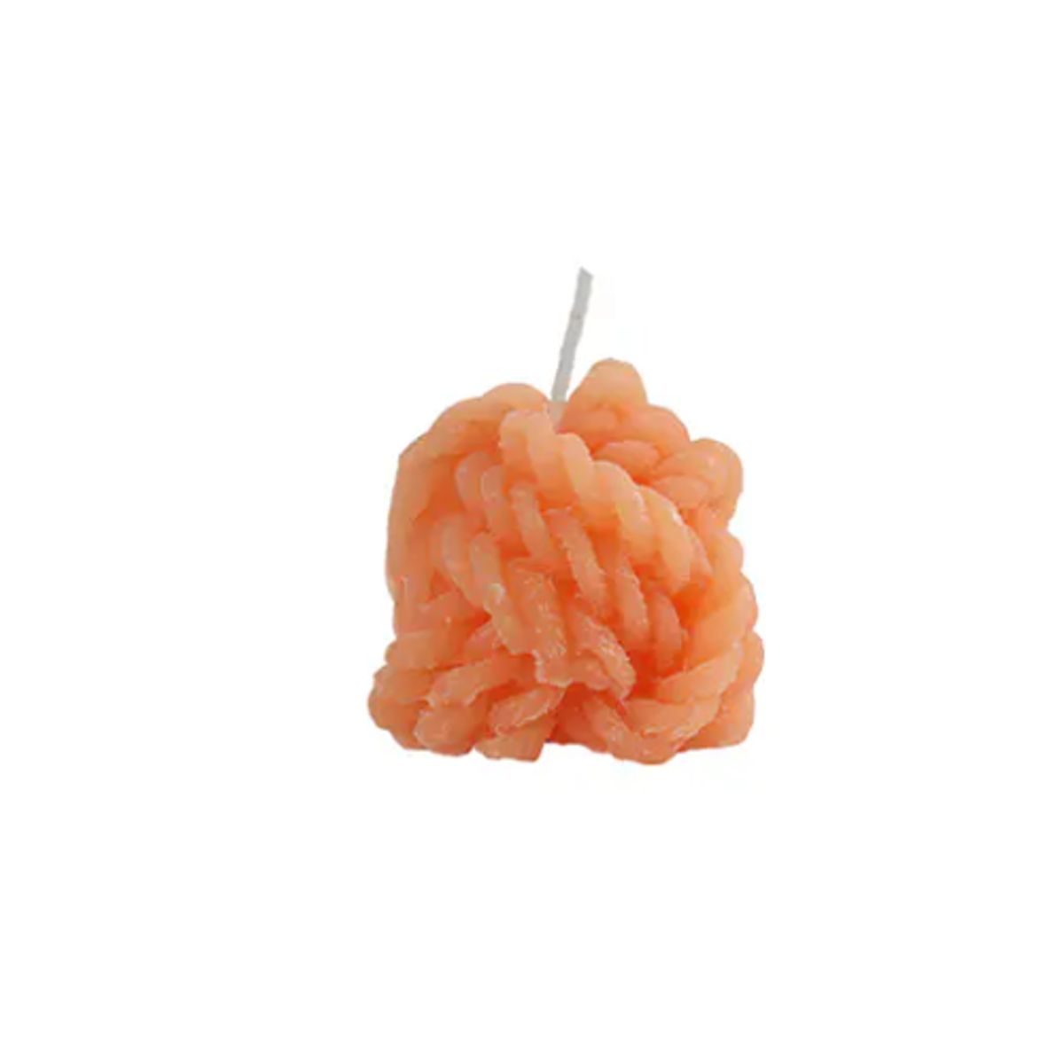 GENERICO - Set 6 Vela Aromática Nudo Cuerda 7cm Naranja
