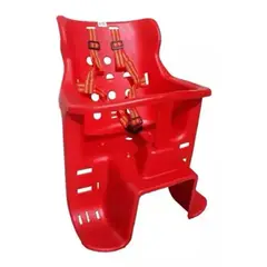 GENERICO - Asiento Silla Porta Bebe Niño Niña En Bicicleta Rojo