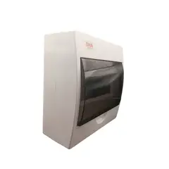 DNA - TABLERO PLASTICO 8 MODULOS SOBREPUESTO LIBRE HALOG. TAPA TRANSP. -