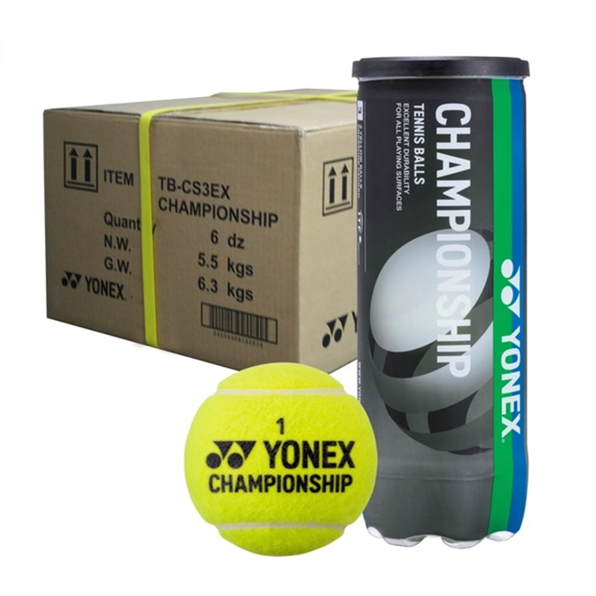 YONEX - Caja de Pelota Yonex Tenis Championship X3 - 24 Tarros