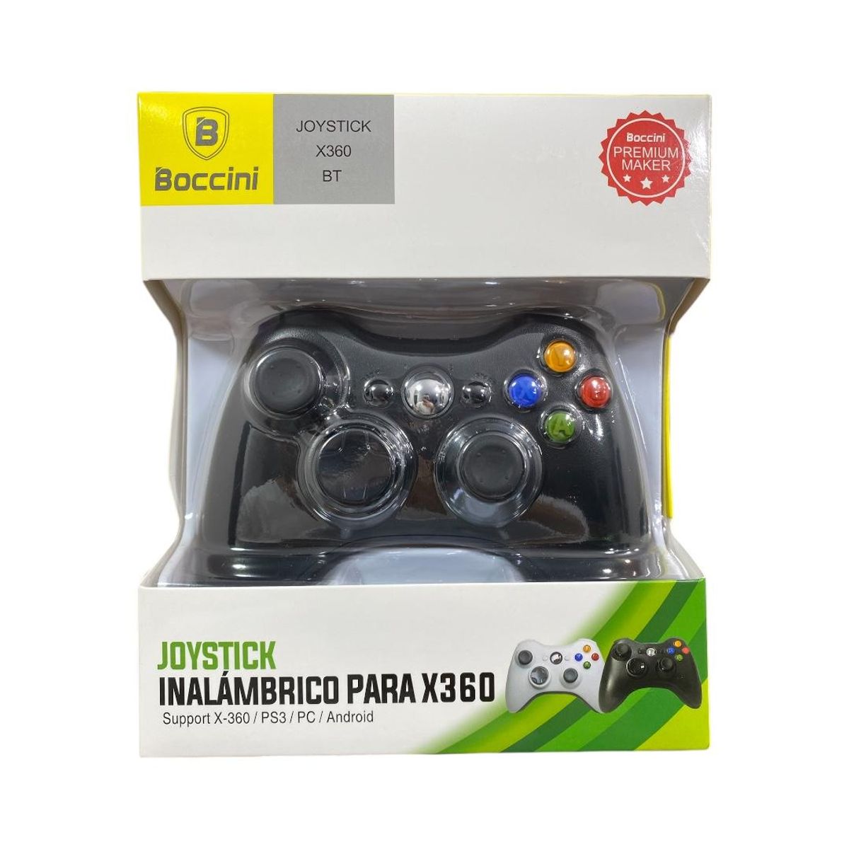 GENERICO - Control Inalámbrico Bocconi XBOX 360 Bluetooth Compatible PC, PS3, Android y Xbox 360