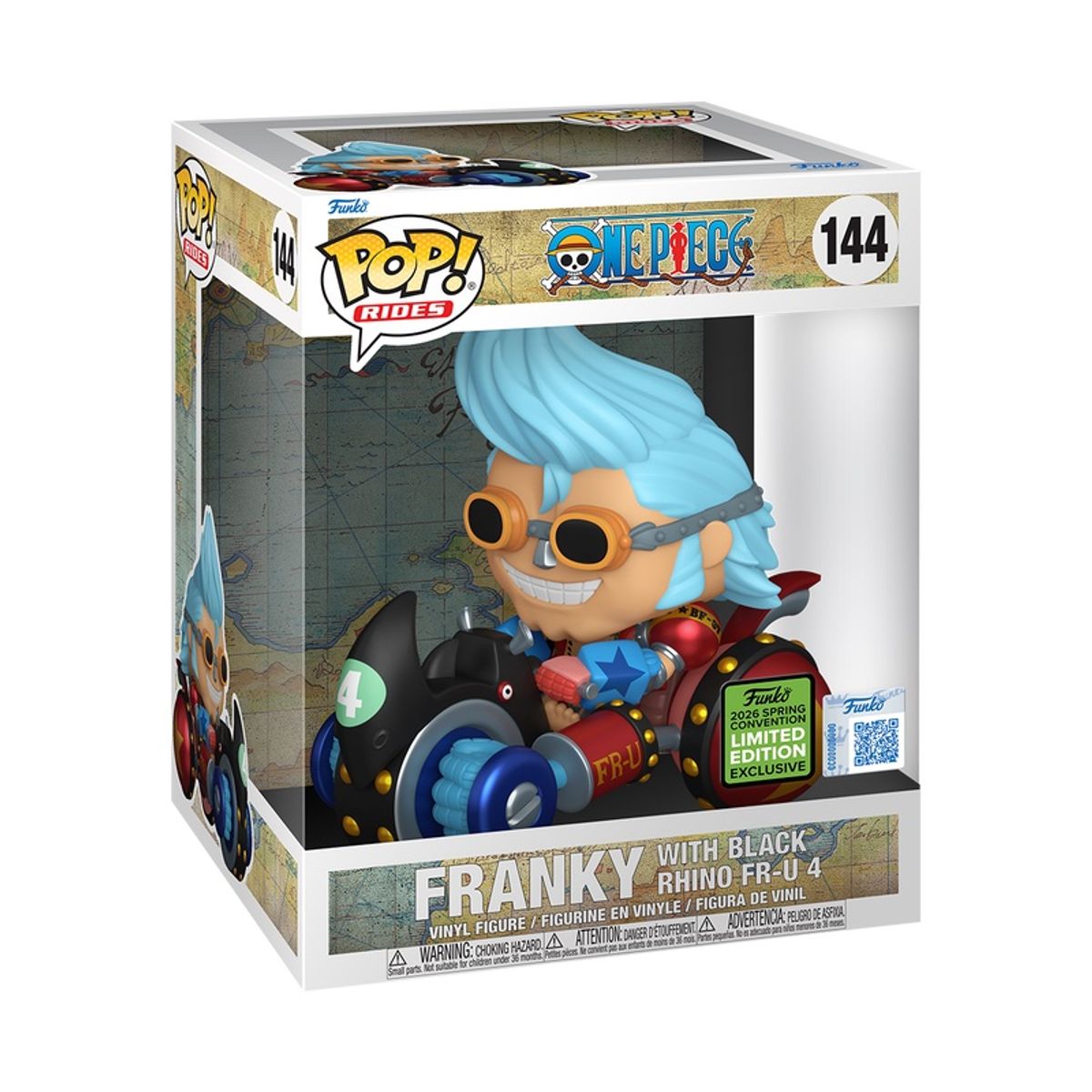 FUNKO - Funko Pop One Piece – Franky 144  + Protector