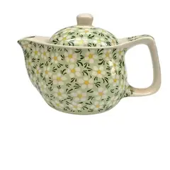 GENERICO - Tetera Ceramica Floral Con Tapa Diseno Elegante Hogar