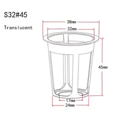 GENERICO - 100 canastillos plásticos para cultivo hidropónico 32mm
