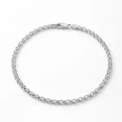 LK LUKSO - Pulsera Hombre Rolo 3mm Plata 925