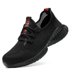 TIOZONEY - Zapatos de seguridad cómodos y ligeros