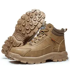 TIOZONEY - Botas de seguridad impermeables para hombre