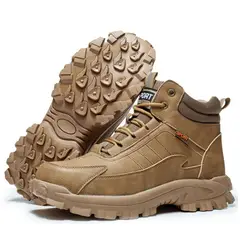 TIOZONEY - Botas de seguridad impermeables para hombre
