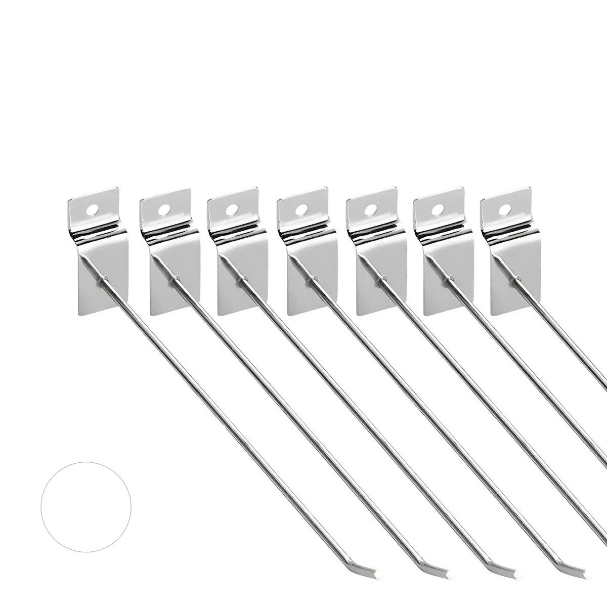 GENERICO - Pack 70 Ganchos Gancheras Panel Ranurado 20 Cm Exhibidor BELUG