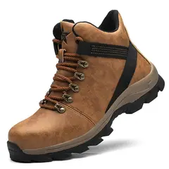 TIOZONEY - Botas de seguridad para hombre