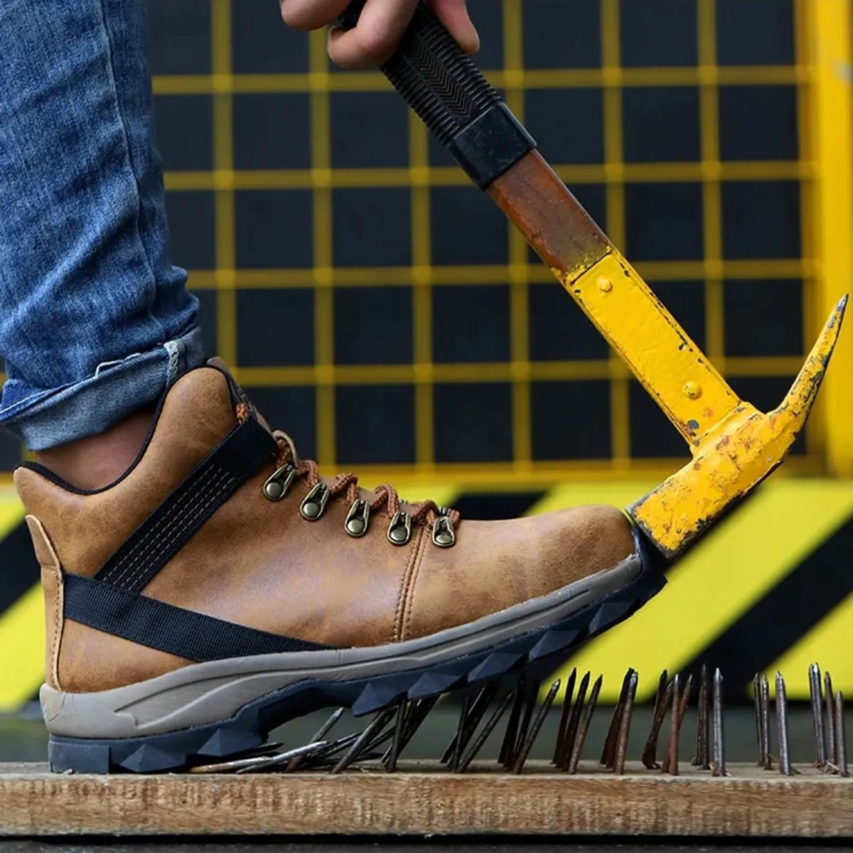 TIOZONEY - Botas de seguridad para hombre