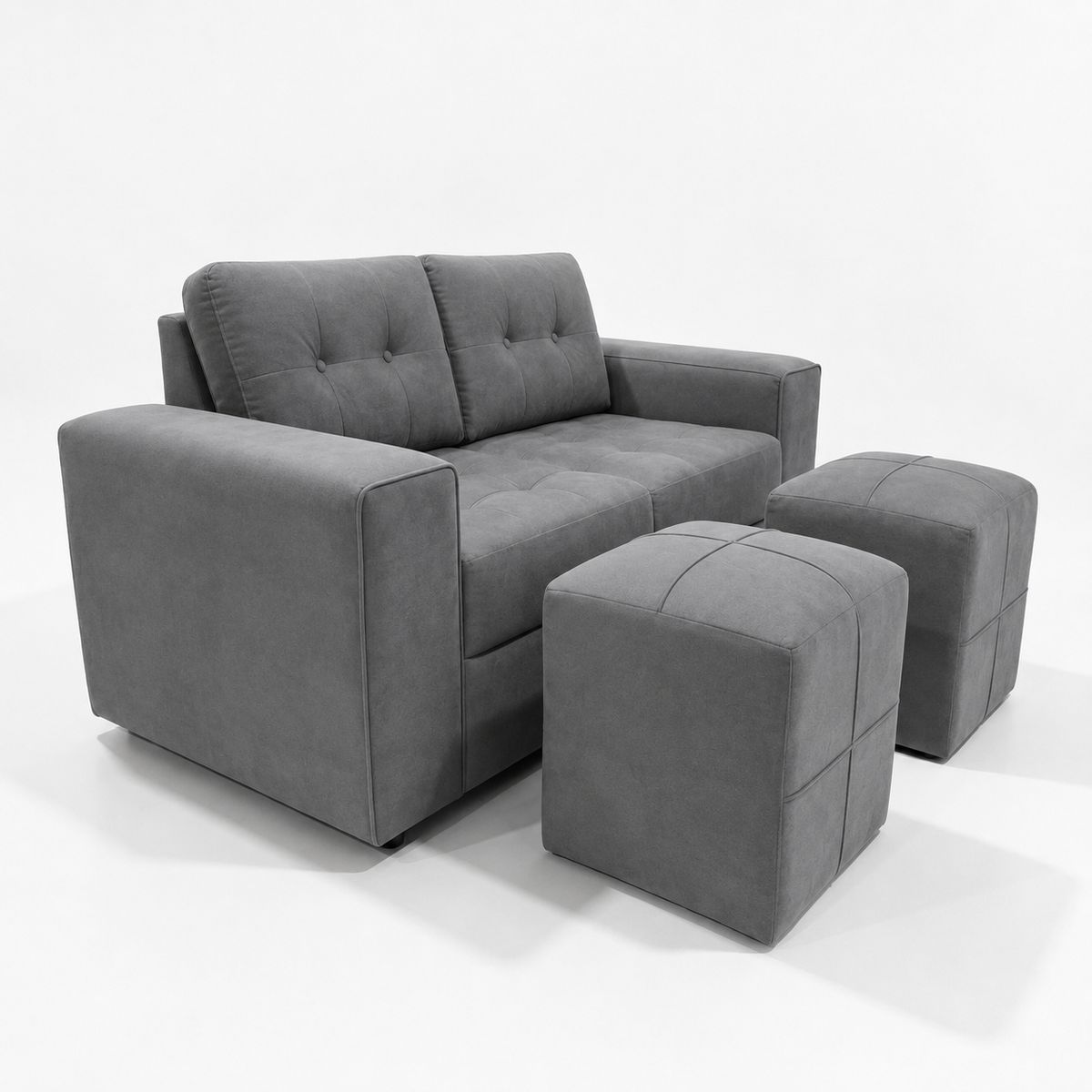 SOFA 2 CUERPOS 170 CM + 2 POUF 50 /50, marca GENERICO - Foto Principal