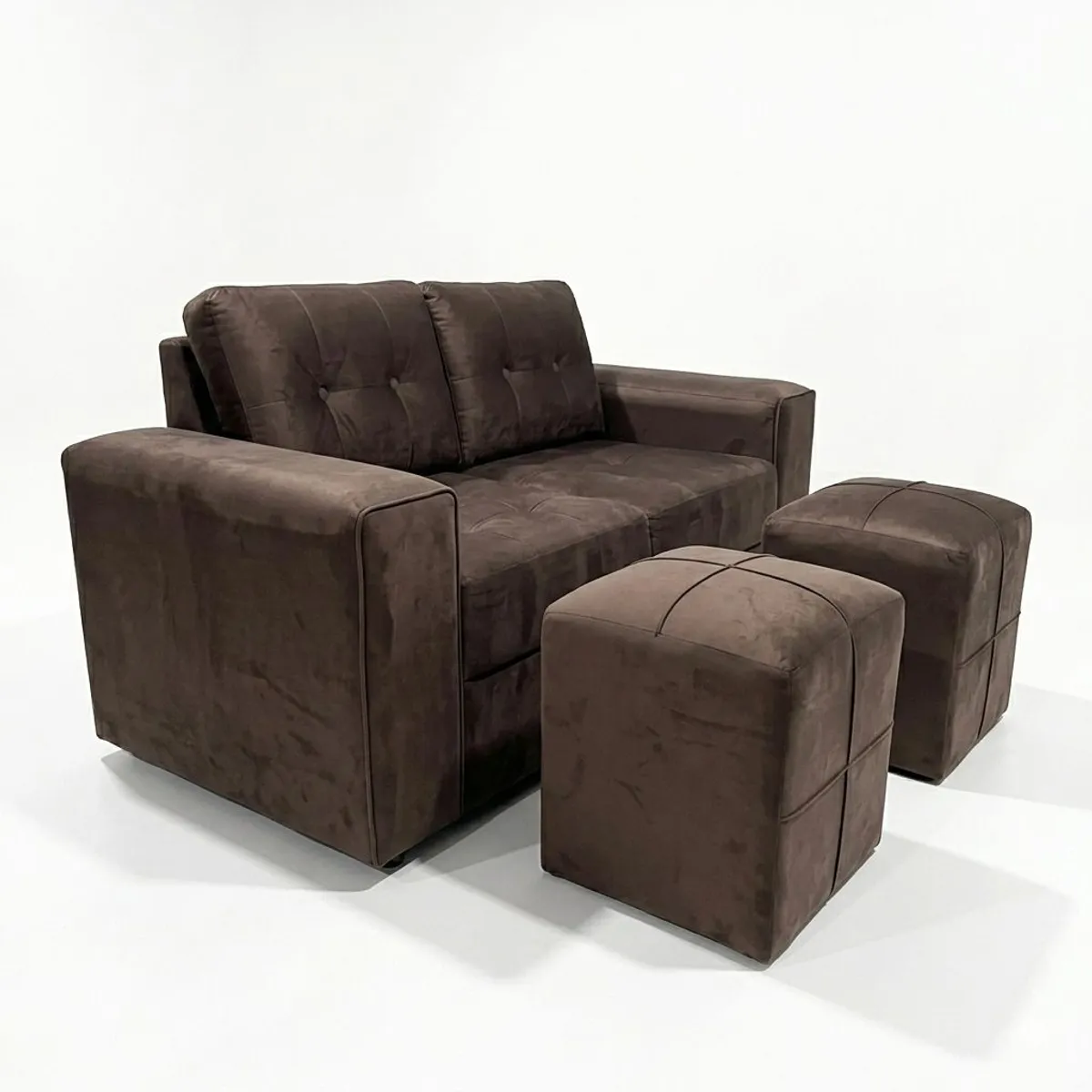 SOFA 2 CUERPOS 170 CM + 2 POUF 50 /50, marca GENERICO - Foto 2