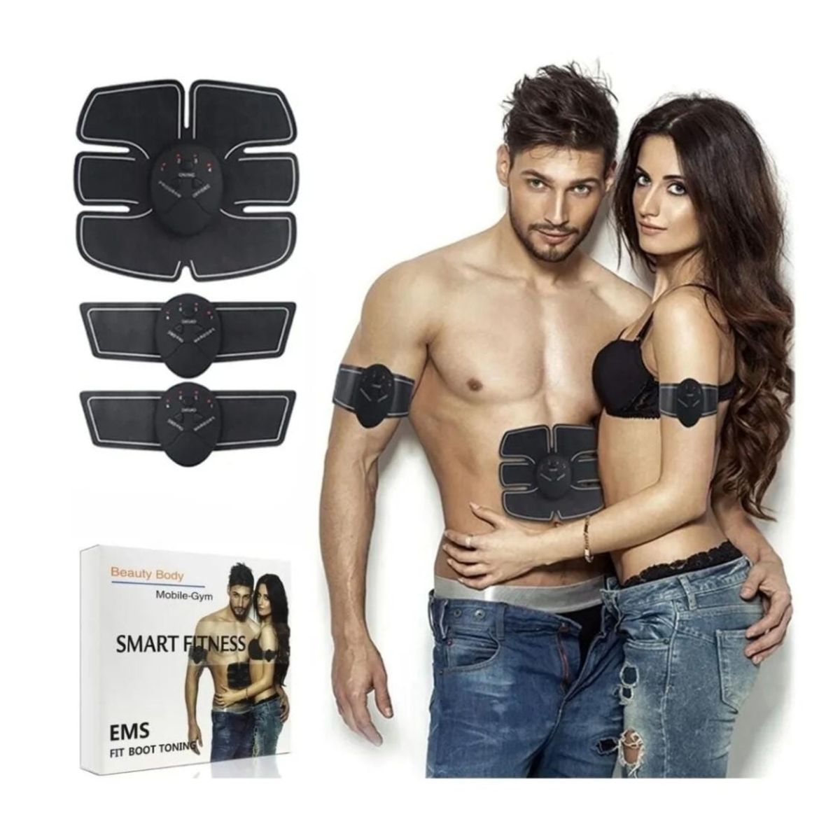 GENERICO - Electroestimulador Abdominal Smart Fitness Tonificador Muscular Electrofisico