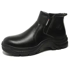 TIOZONEY - Botas de seguridad de PU para hombre