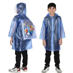 GENERICO - Poncho Impermeable Ninos Con Visera Reutilizable Ligero
