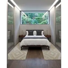 GENERICO - Pack 2 Alfombras de Pasillo Premium Colección Geometric Luxury 60 x 160 cm