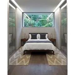 GENERICO - Pack 2 Alfombras de Pasillo Premium Colección Geometric Luxury 60 x 160 cm