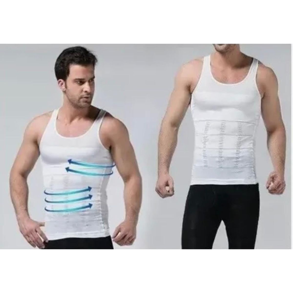 GENERICO - Camiseta Faja Termica Reductora Hombre Adelgaza L XL