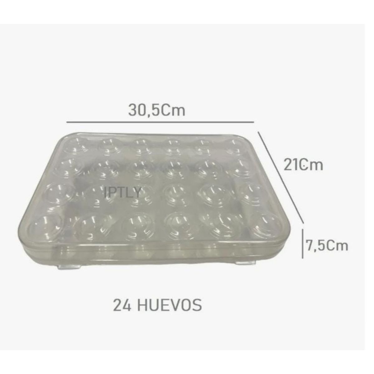 GENERICO - Bandeja Contenedor 24 Huevos Porta Huevos Refrigerador